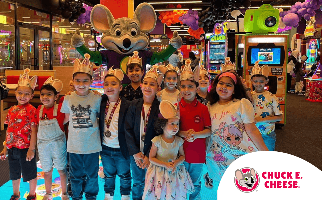 Cover image of package: "Super Star Package | Chuck E. Cheese"