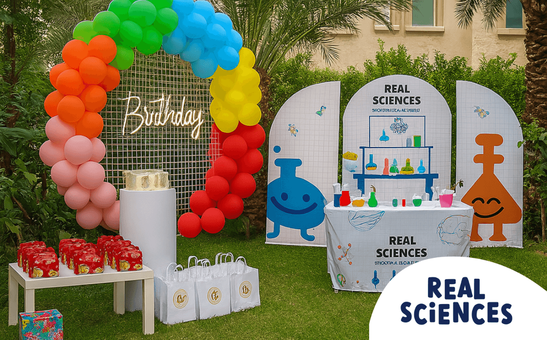 Cover image of home party package: "Ultimate Birthday Science Package"