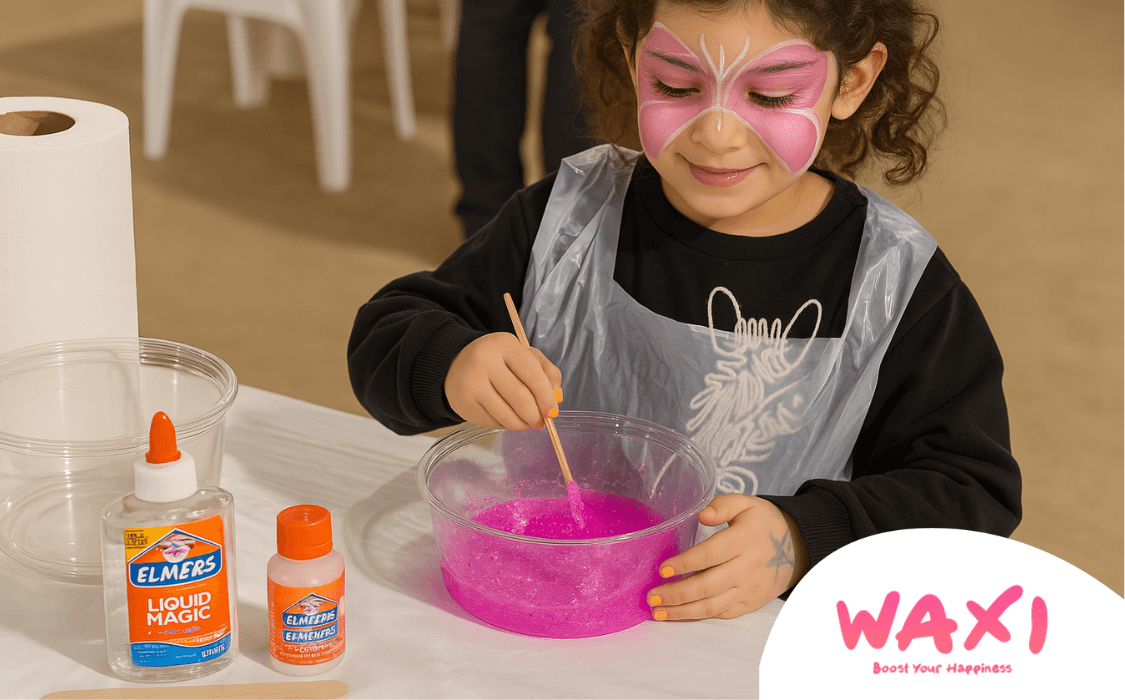 صورة الغلاف لباقة حفلة بالبيت: "ورشة السلايم"