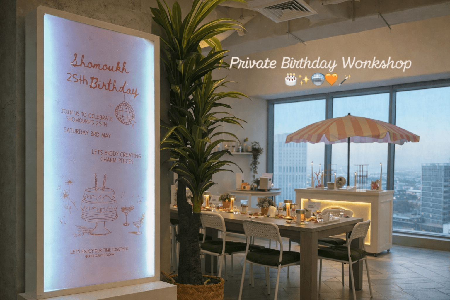 صورة ورشة تزيين المرايا