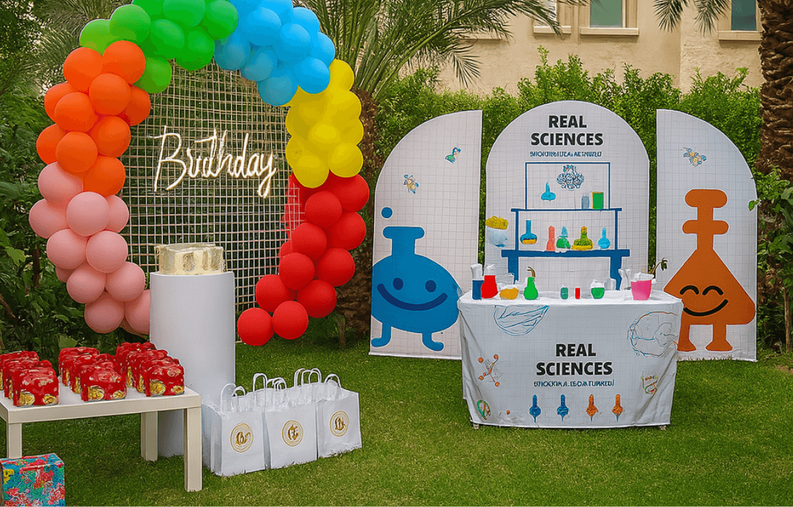 Cover image of home party package: "Ultimate Birthday Science Package"