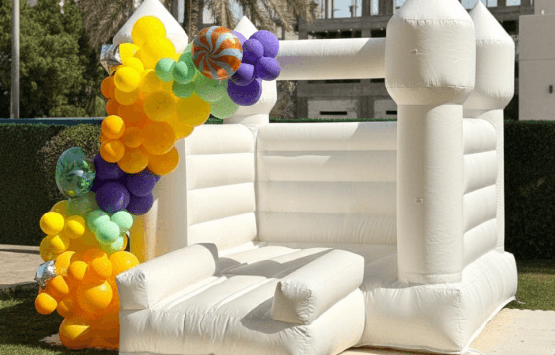 Image of White Bouncy Castle