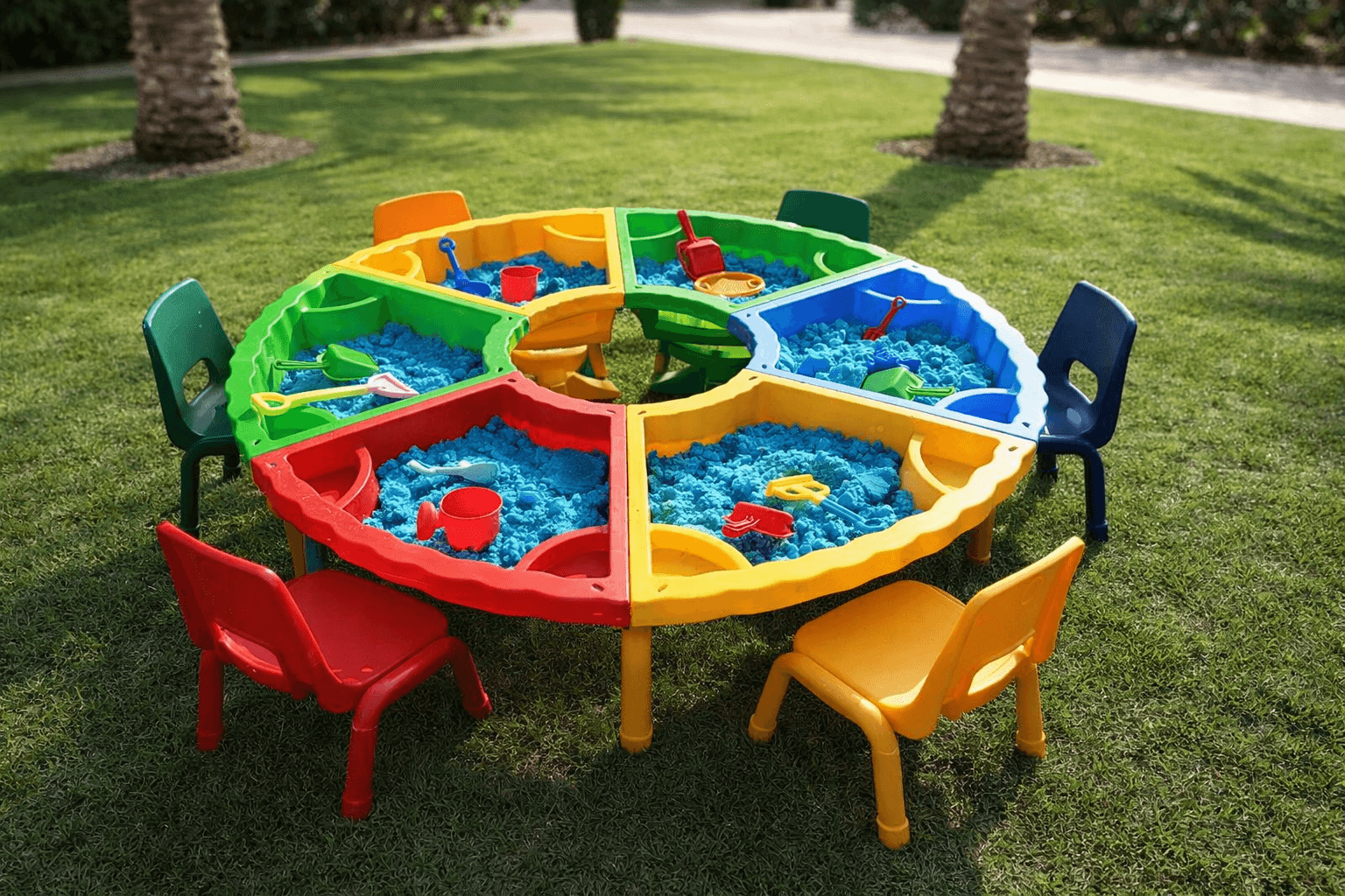 صورة طاولة الطين الملون