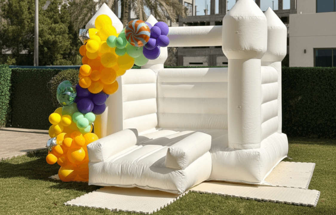 Image of White Bouncy Castle