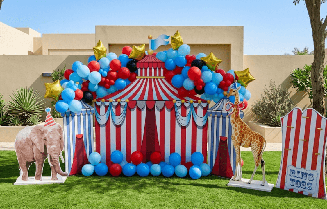 صورة تجهيز عيد ميلاد السيرك