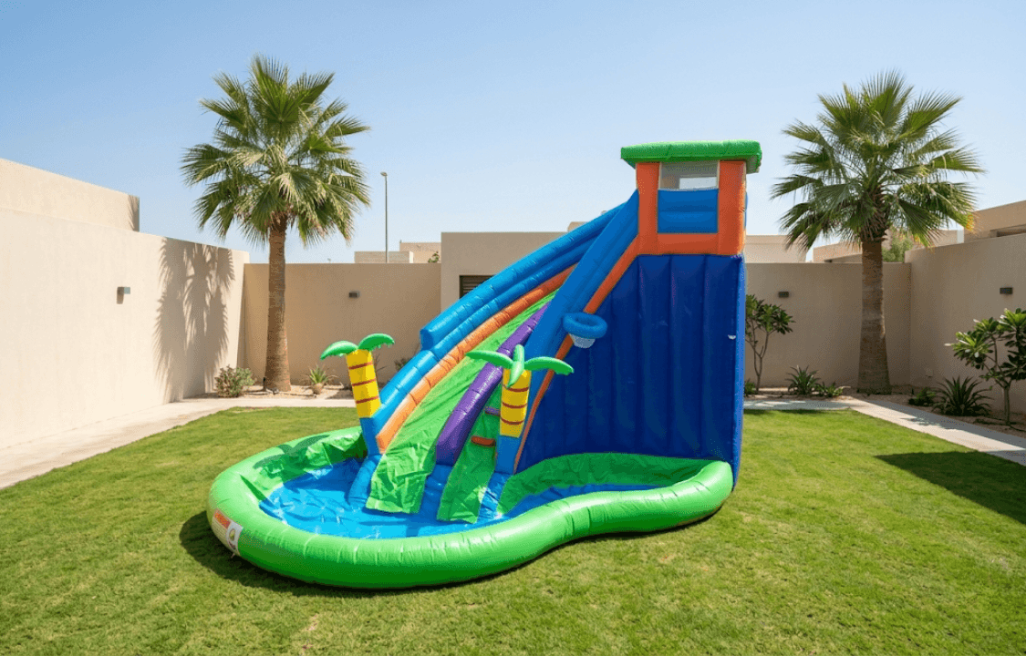 Image of Palm Tree Water Slide